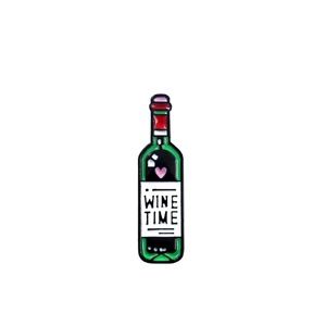Mini Wine Bottle Soft Enamel Pin